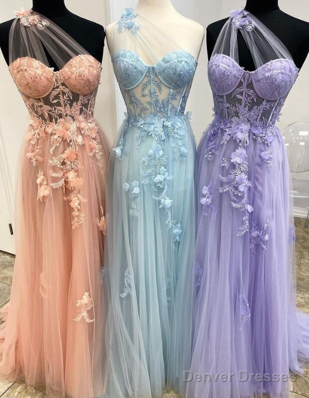 One Shoulder Prom Dresses Long, Sexy Graduation School Party Gown Main image