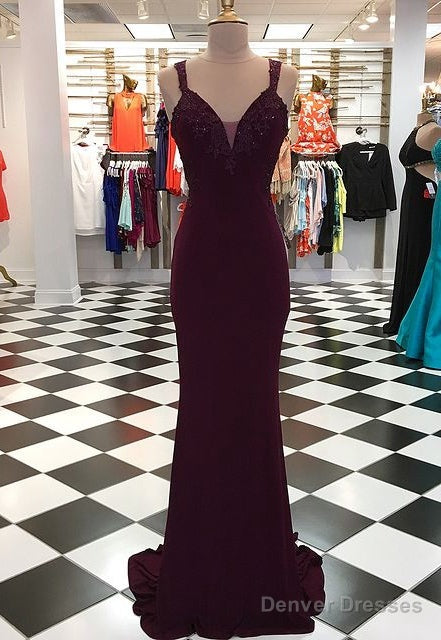 Open Back Mermaid Long Prom Dress,Prom Dresses,Pageant Dress,Evening Dress,Ball Dance Dresses,Graduation School Party Gown Main image
