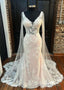 Open Back Mermaid Tulle/Lace Wedding Dresses