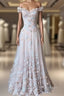 Pink A-Line Butterfly Prom Dress