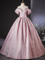 Pink Off the Shoulder Quinceanera Dress