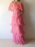 Pink Prom Dress Women Sexy Dress Elegant Party Dress