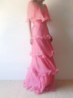 Pink Prom Dress Women Sexy Dress Elegant Party Dress