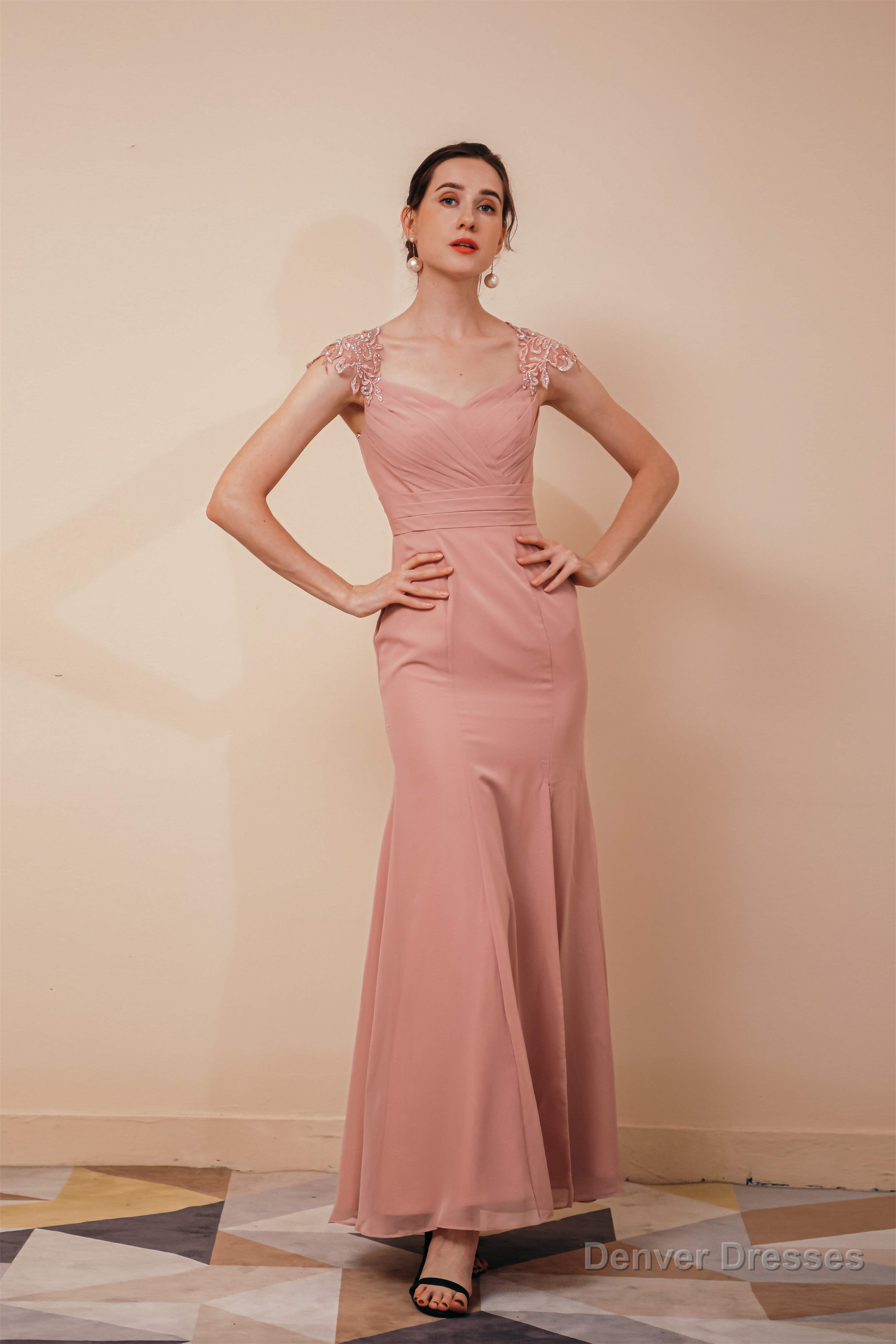 Side Split Mermaid Long Open Back Prom Dresses