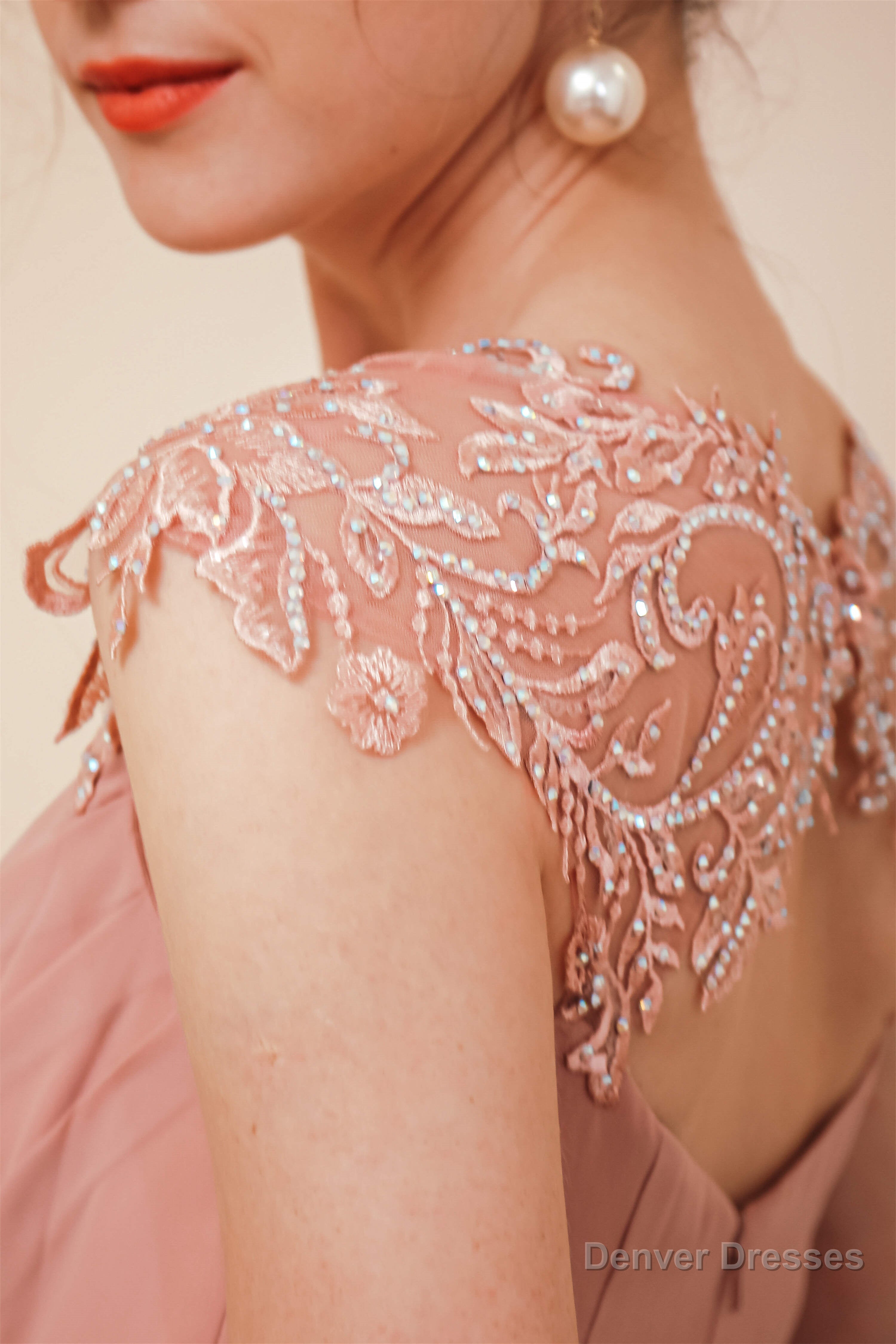 Side Split Mermaid Long Open Back Prom Dresses