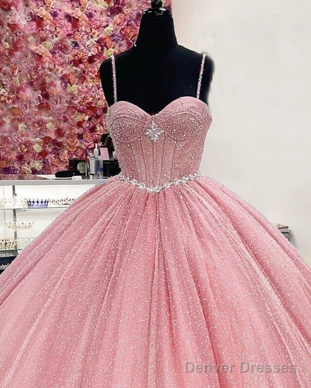 Pink Sparkly Ball Gown Corset Dress Secondary image