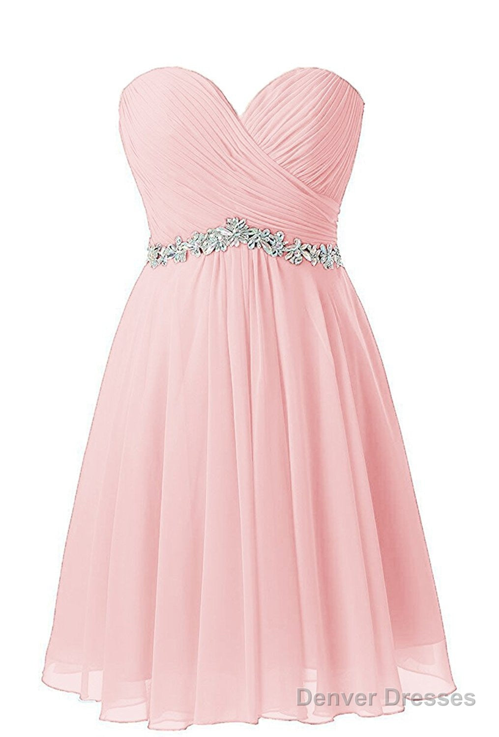 Pink Sweetheart Beaded Homecoming Dresse Main image