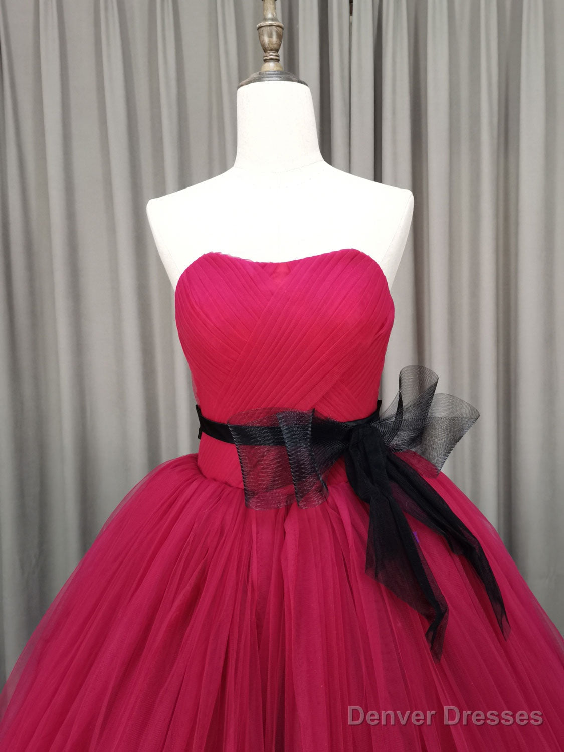 Pink Sweetheart Neck Tulle Long Prom Dress Pink Tulle Formal Sweet 16 Dress