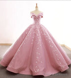 Ball Gown Pink Quinceanera Dresses Sweet 16 Dresses Lace Up