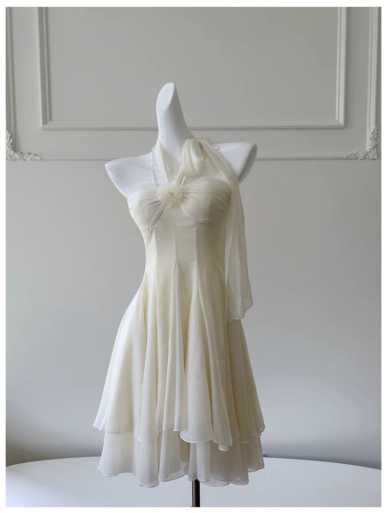 Pretty A Line Halter Chiffon Short 8Th Grade Homecoming Dress Summer Middle School Hoco Dress Cocktail Dress Birthday Outfits Secondary image