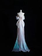 Pretty A Line Off The Shoulder Pink Sequin Long Prom Dress Evening Gowns