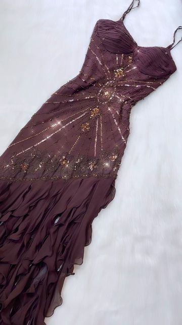 Pretty A Line Spaghetti Straps Chiffon Prom Dress With Beads Long Evening Gowns