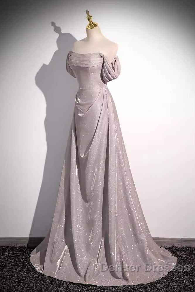 Pretty A Line Square Neckline Sleeveless Long Evening Party Dress Pink Prom Dress