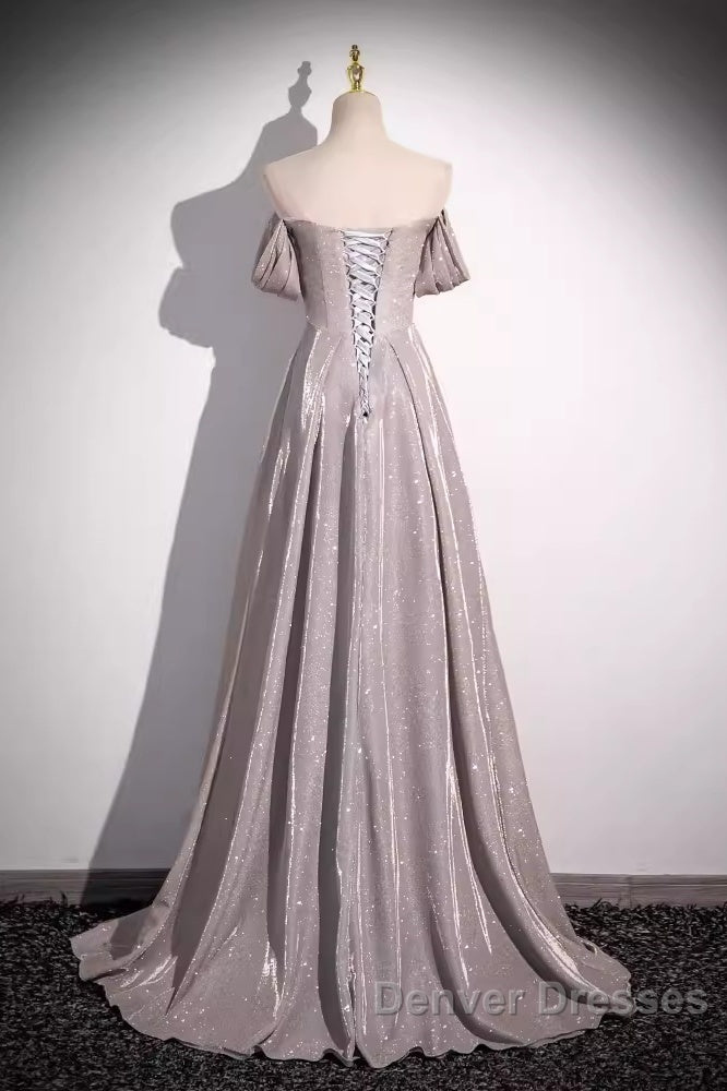 Pretty A Line Square Neckline Sleeveless Long Evening Party Dress Pink Prom Dress