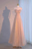 Pretty A Line Sweetheart Pink Sequin Long Length Evening Dress Prom Dresses