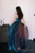 Pretty A Line Sweetheart Ruffles Long Evening Dress Prom Dresses