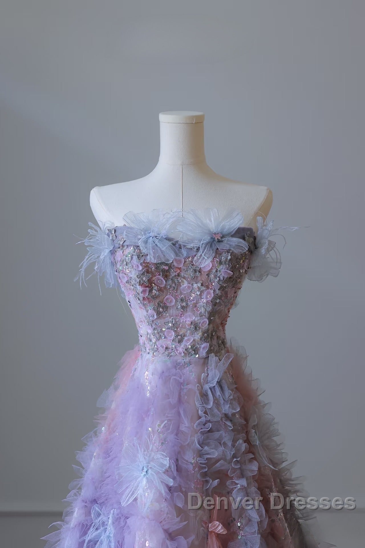 Pretty A Line Sweetheart Tulle Long Prom Dress Evening Gowns
