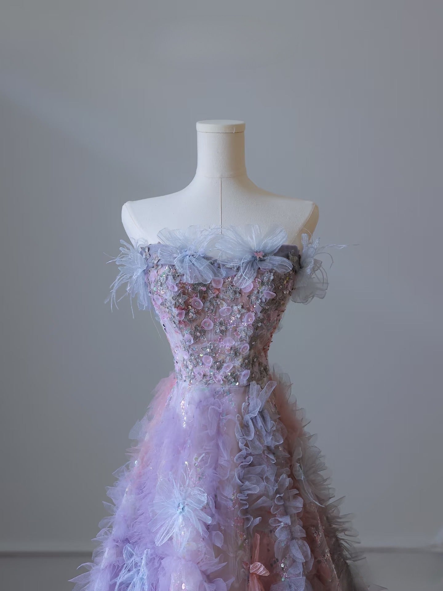 Pretty A Line Sweetheart Tulle Long Prom Dress Evening Gowns