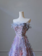 Pretty A Line Sweetheart Tulle Long Prom Dress Evening Gowns
