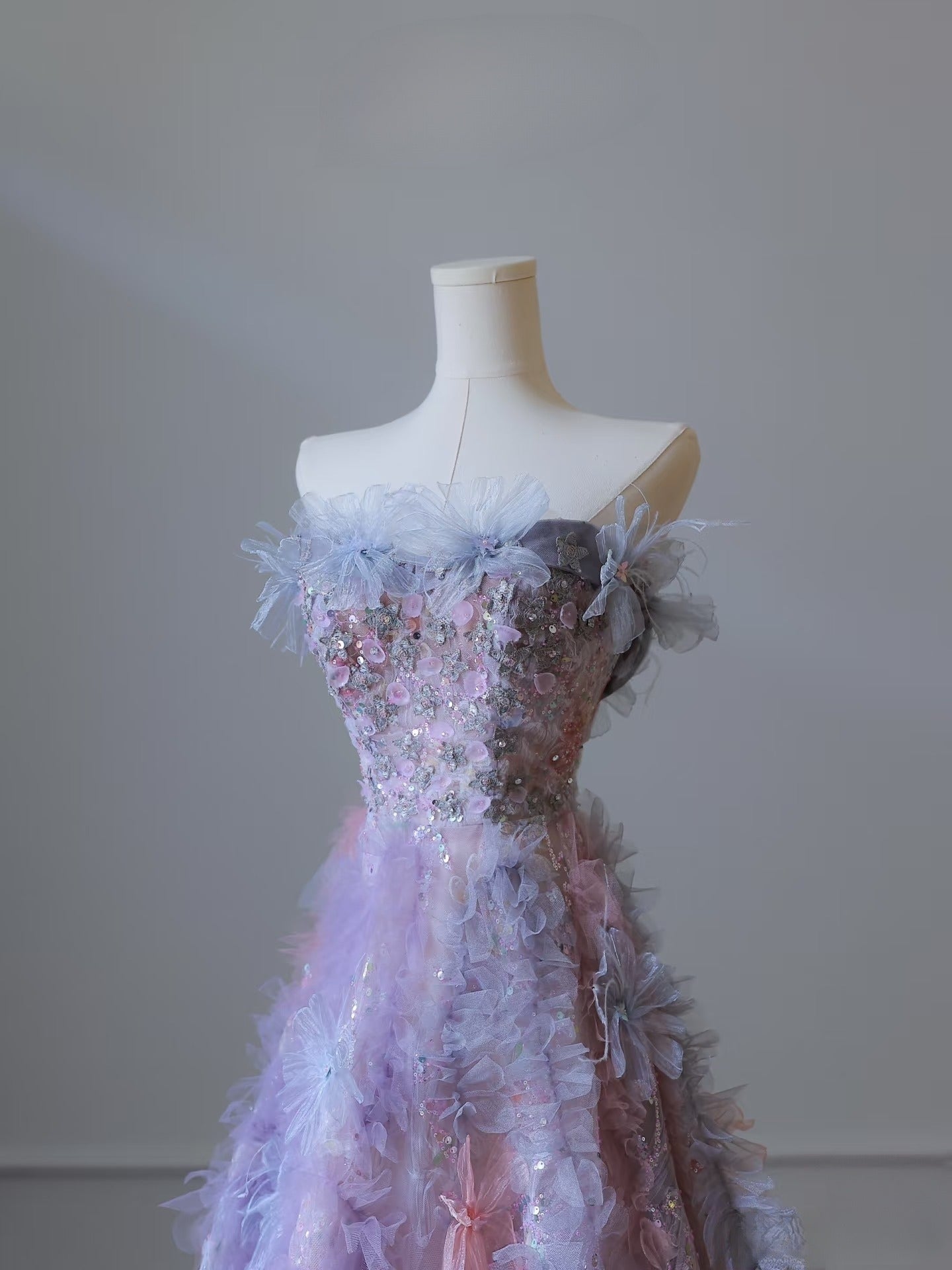 Pretty A Line Sweetheart Tulle Long Prom Dress Evening Gowns
