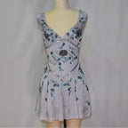 Pretty A Line V Neck Gray Chiffon Formal 8Th Grade Homecoming Dress Summer Middle School Hoco Dress 18Th Birthday Outfits