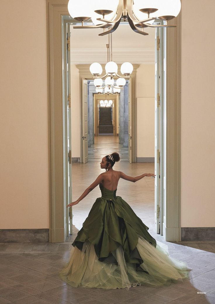 Pretty Ball Gown Strapless Olive Green Long Satin Prom Dress Formal Evening Dress