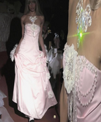 Pretty Ball Gown Strapless Pink Long Satin Prom Dress Formal Evening Dress