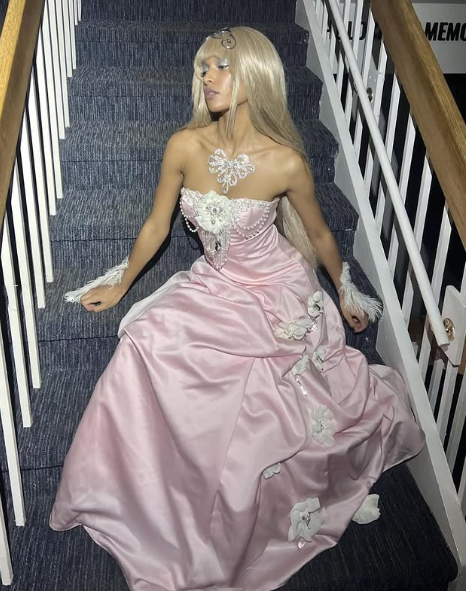 Pretty Ball Gown Strapless Pink Long Satin Prom Dress Formal Evening Dress