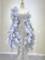 Pretty Mermaid Sweetheart Sequin Long Evening Dress Prom Dress Birthday Outfits