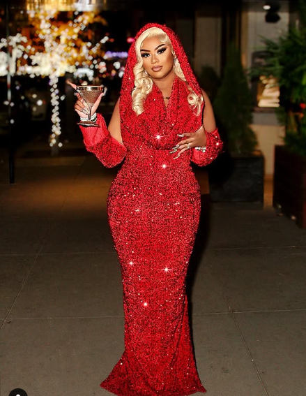 Pretty Sheath V Neckline Red Sequin Long Prom Dress Formal Evening Dress