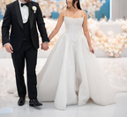 Pretty Wedding Dress Ball Gown Spaghetti Straps Sequin White Wedding Dresses Bridal Gowns