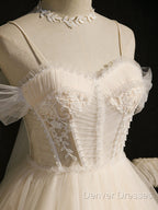 Princess Ivory Hoco Dress Short Homecoming Dress