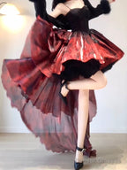 Princess Party Dress Lolita Dress Christmas Dress Burgundy Birthday Dresses