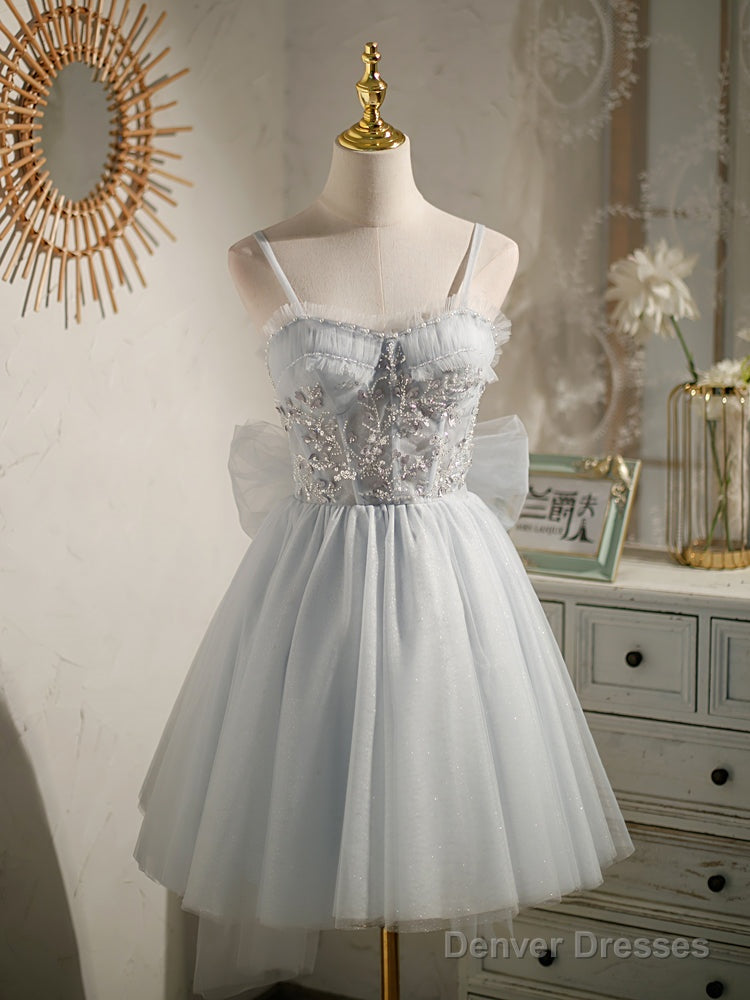 Princess Silver Hoco Dress Short Homecoming Dresses Secondary image