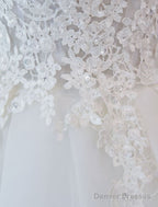 Princess Wedding Dresses Ball Gowns Lace V Neck Sleeveless Floor Length Bridal Gowns