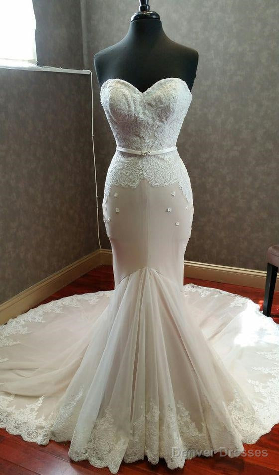 Mermaid Sweetheart Lace Long Train 2025 Wedding Dresses Main image