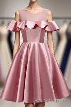 Pink Short Girls Cute Short Prom Dress