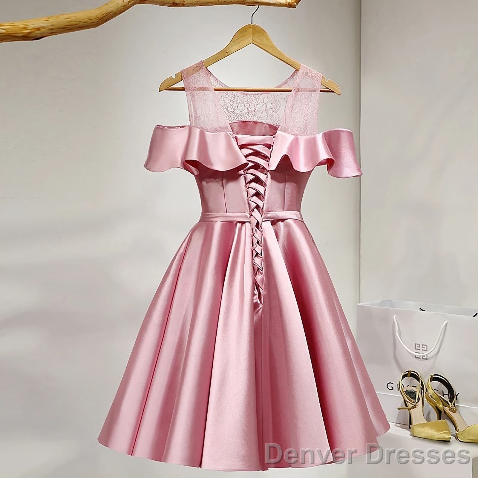 Pink Short Girls Cute Short Prom Dresses Secondary image