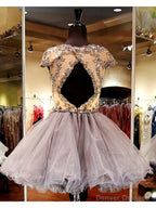 Cap Sleeve Homecoming Dresses, Stunning Homecoming Dresses, Juniors Homecoming Dresses, Short Prom Dresses