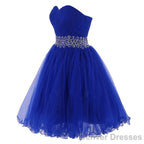 Homecoing Short Homecoing Sweetheart Royal Blue Homecoing Beading Homecoing Royal Blue Prom Dresses