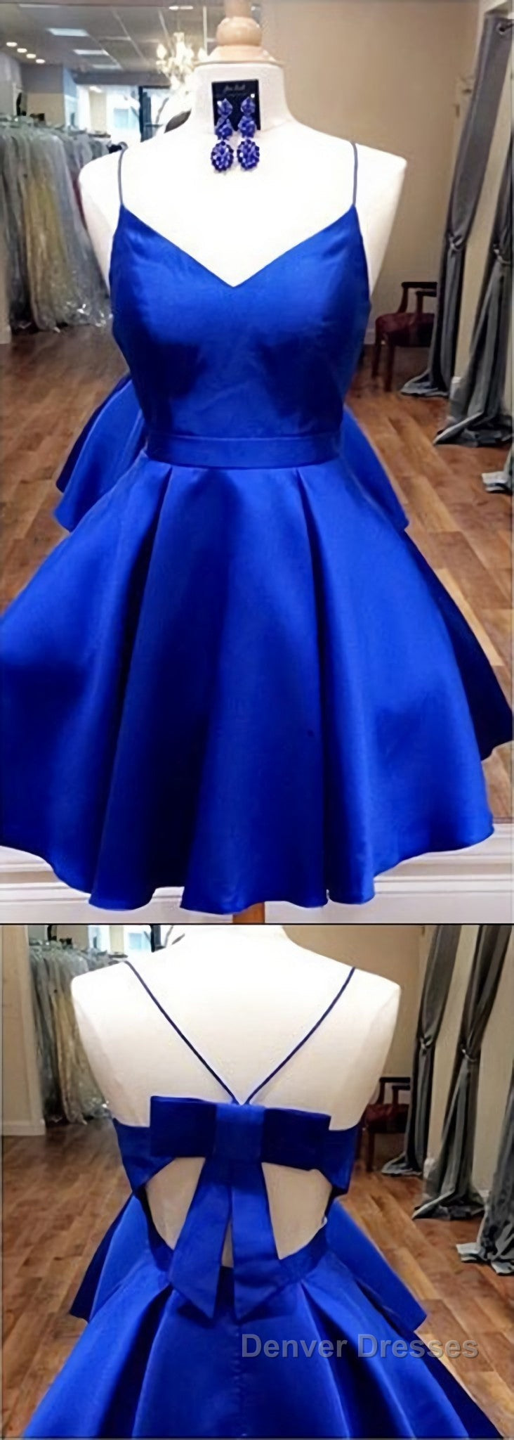 Royal Blue Short Cute Fashion Homecoming Dress