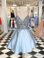 Plus Size Sparkly Homcoming Short Cute Beaded Homecoming Dresses
