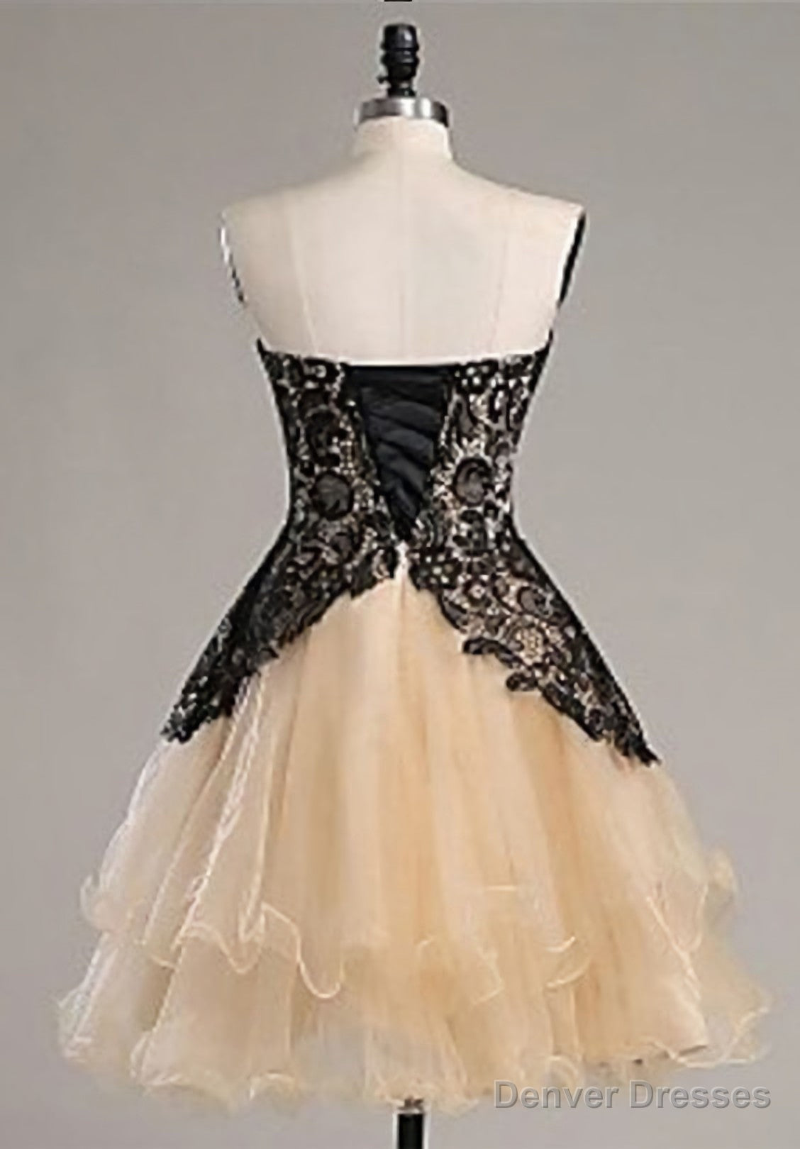 Black Lace Sweatheart Cute Short custom Elegant Wowen Short For Teens Prom Dresses Secondary image