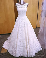 Vintage Cap Sleeves Open Back Lace 2025 White Wedding Dresses