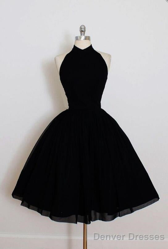 Nice Black Short Formal Prom Dresses,simple Sleeveless Pleated Mini Homecoming Dresses Main image