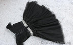 Cute Black Short Tulle Sweetheart Black D ress Prom Dresses