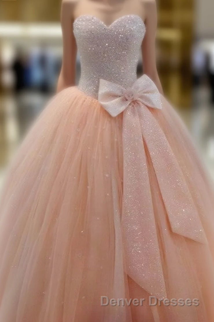 Real Made Sweetheart Princess Lace Up Tulle New Arrival Prom Dress Main image