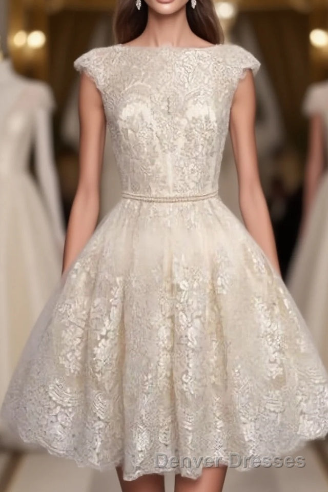 New Arrival Short Mini Lace O Neck Real Made On Sale Homecoming Dress