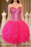 New Arrival Short Beading Beauty Sweetheart Real Made Real Made Homecoming Dress