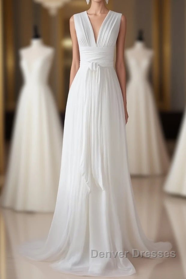 New Design The Charming White Real Made On Sale Simple Prom Dress Main image